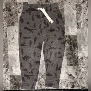 Old Navy Grey & Black Dinosaur Pants 3T